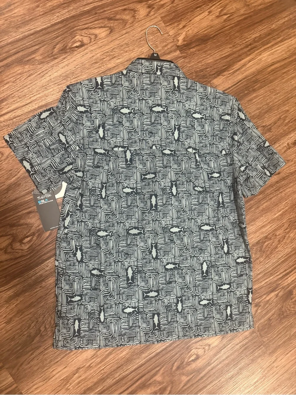 Salt Life SLX Short Sleeve Vented Fishing Shirt Men's Size M